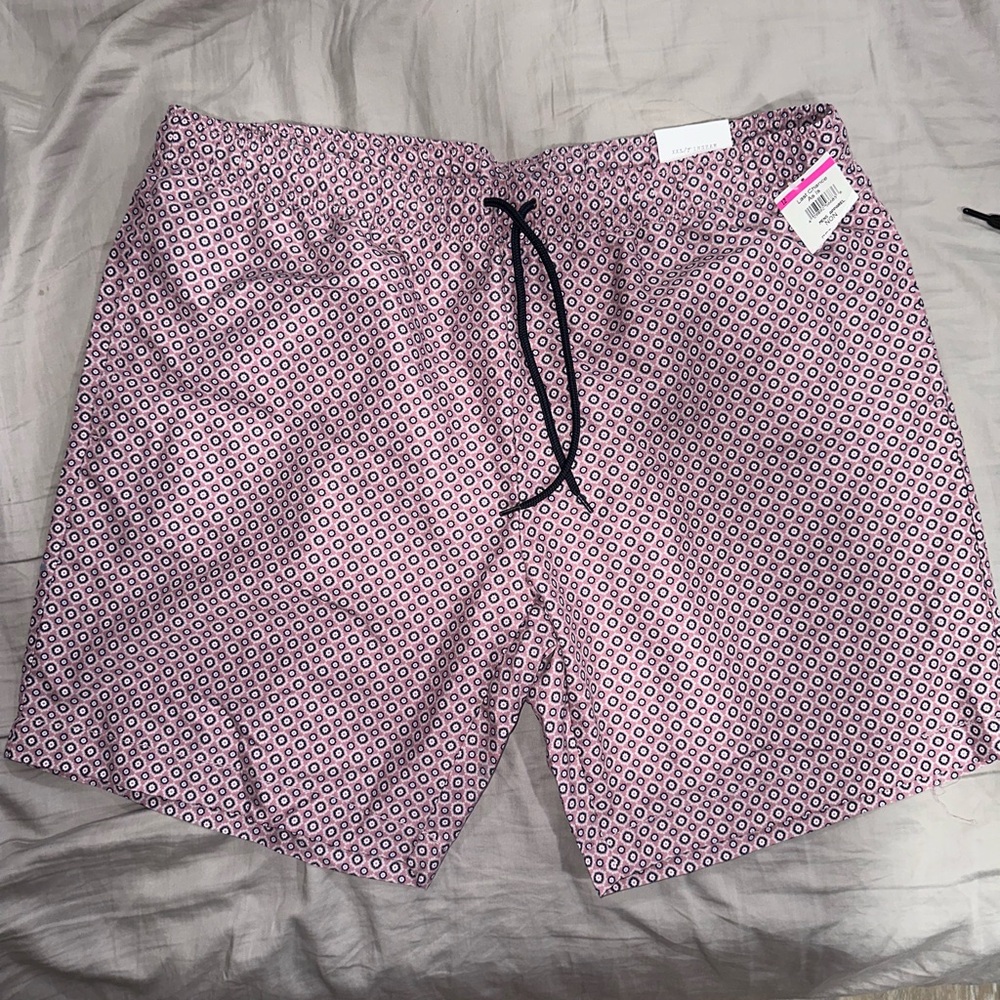 Construct Pink Patterned Swim Shorts XXL